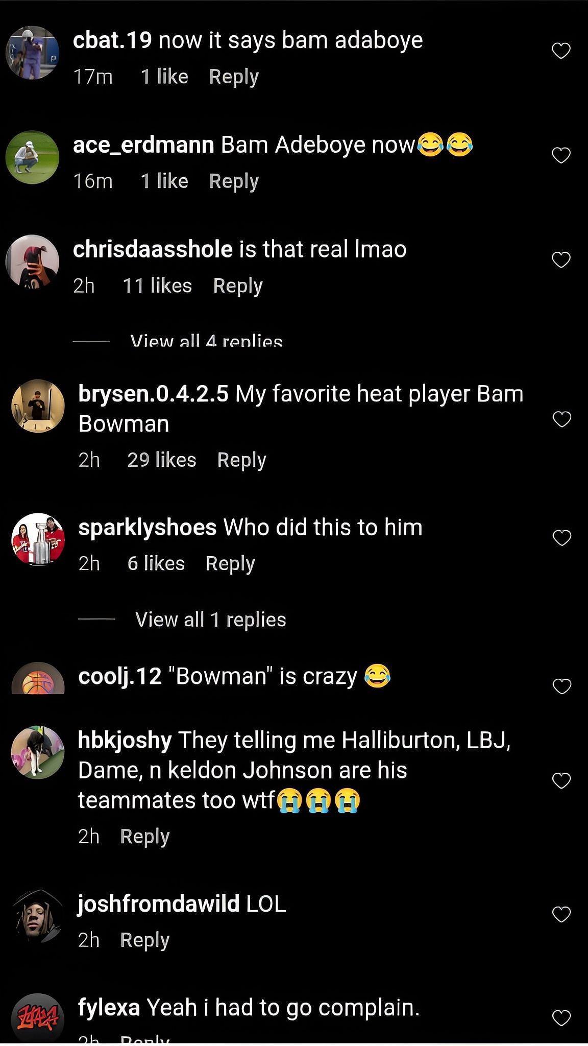 Comments on the post